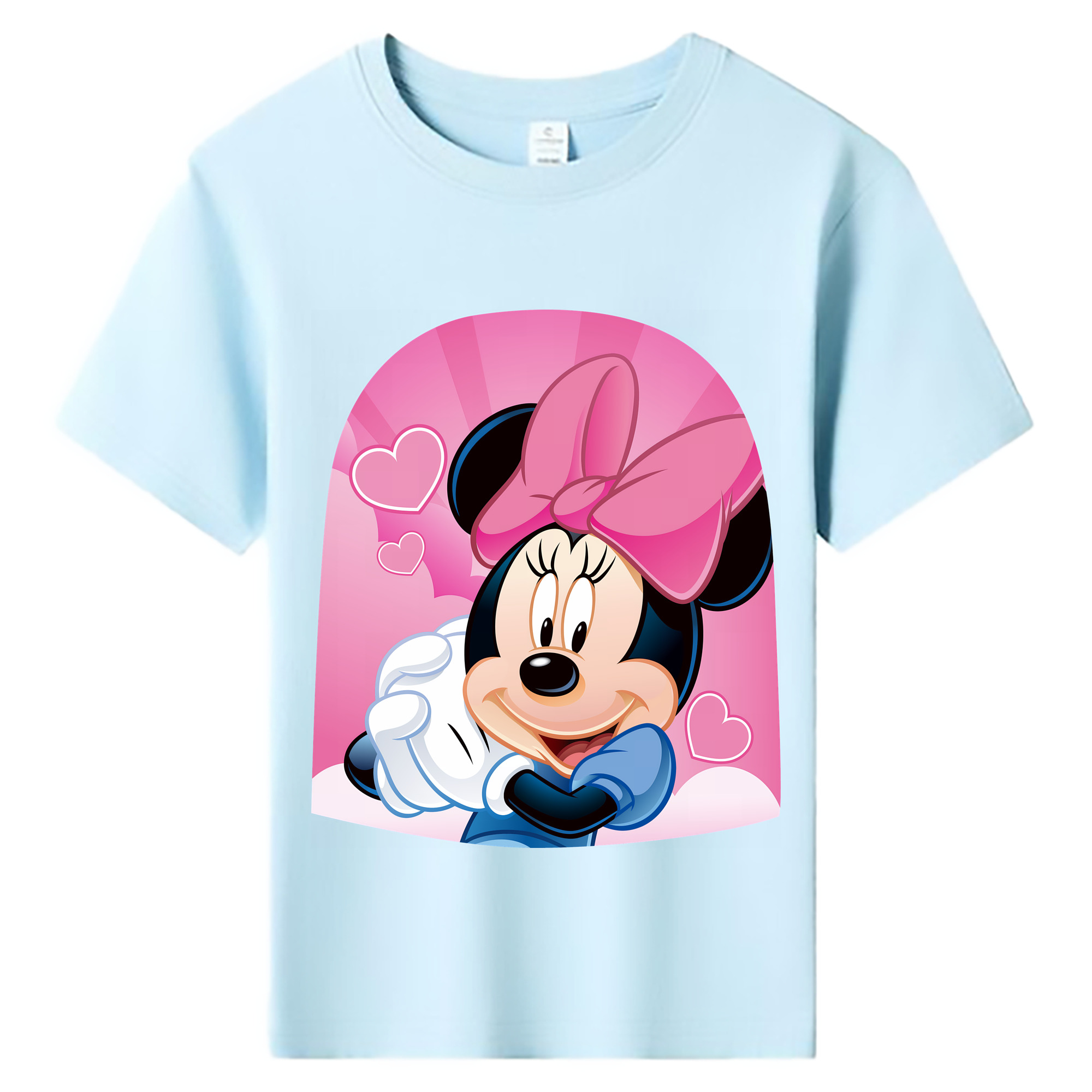 （画像用） ミッキーマウス Mickey Mouse 綿100％キッズTシャツ（フロントプリント）